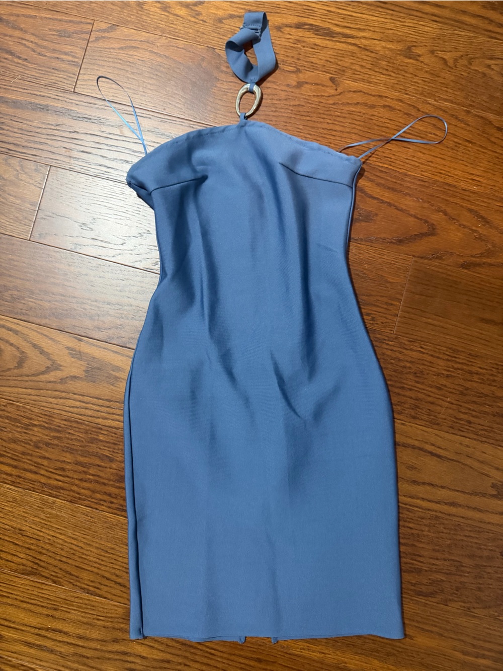 Blue bandage dress